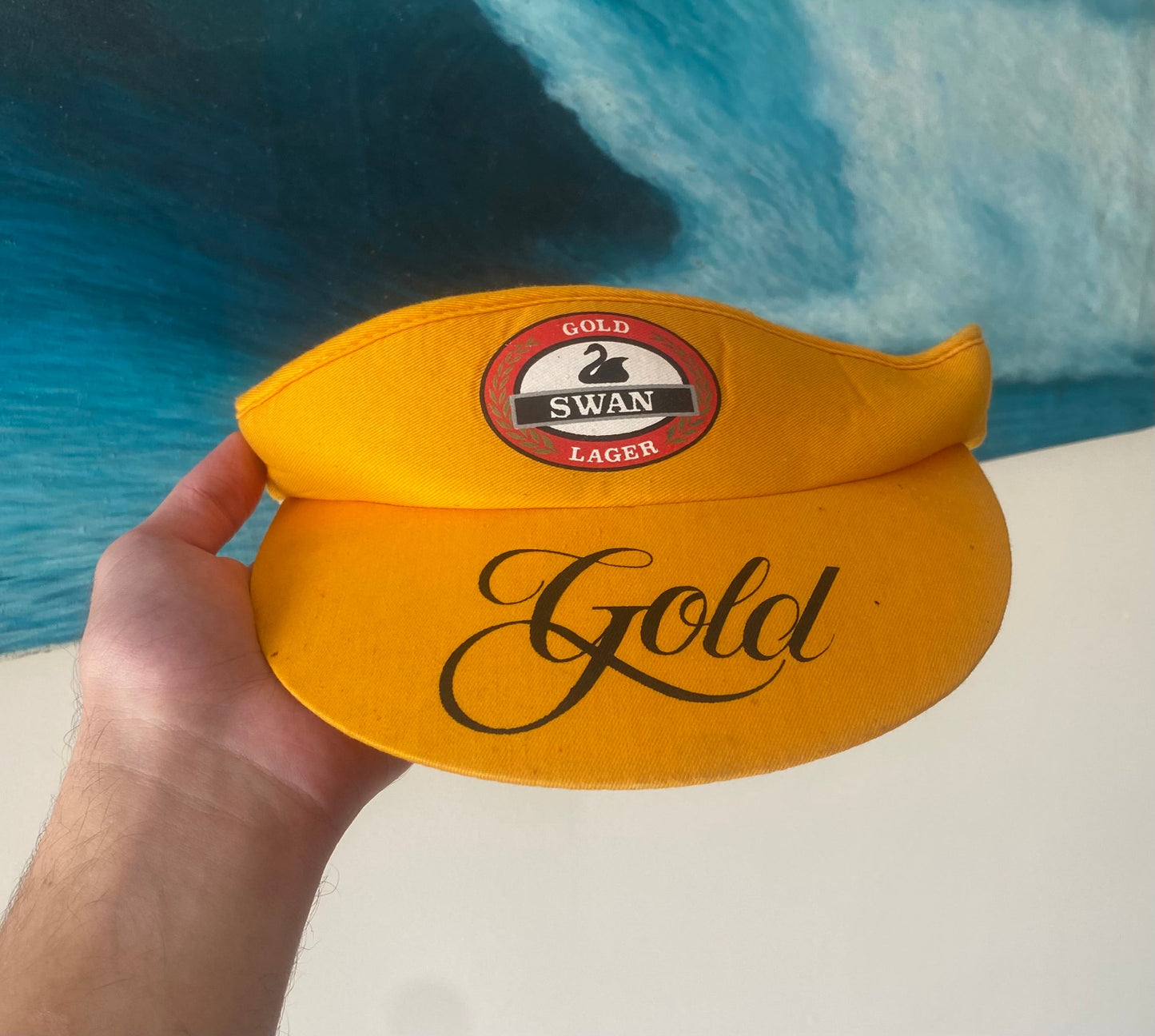 Vintage Swan Gold Visor