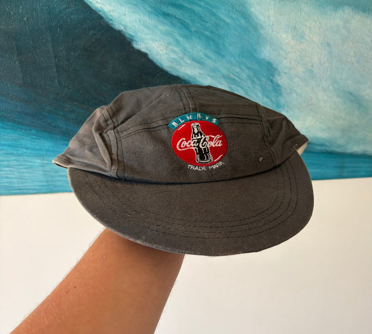 Vintage Coke 5 Panel Hat