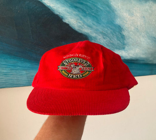 Vintage Tooheys Red Corduroy Hat