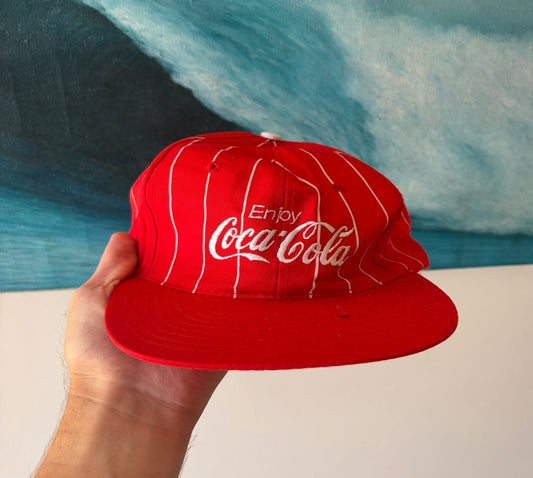 Vintage Coke Pin Stripe Hat